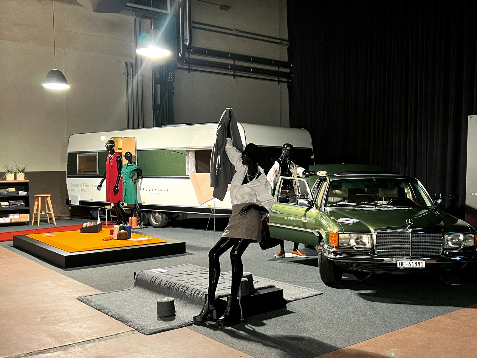 Ruckstuhl Recyclingwollteppich – Forschungsprojekt PHENX von HSLU TEXCIRCLE – Präsentation am Messestand