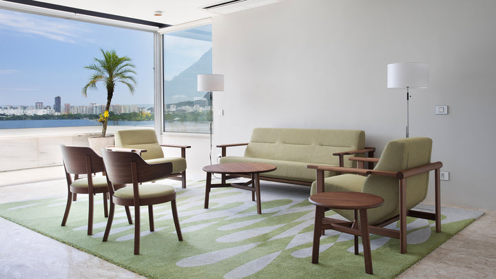 Ruckstuhl Referenzprojekt Rio Konsulat Residenz – Teppich VELVET, Sonderanfertigung, in einer Interioraufnahme