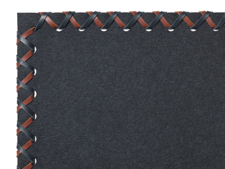 Ruckstuhl Teppich Filz Feltro Color 70036 anthrazit meliert Cross Detailaufnahme