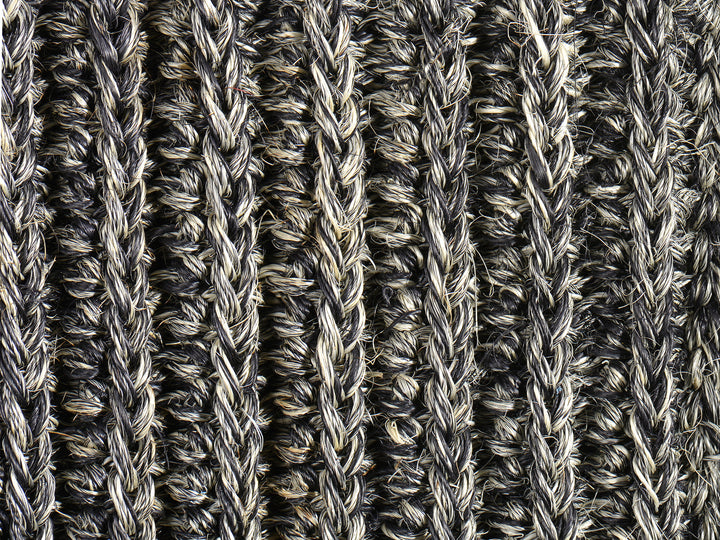Ruckstuhl Teppich Fique Maglia Canales 60352 dunkelgrau meliert Produktansicht