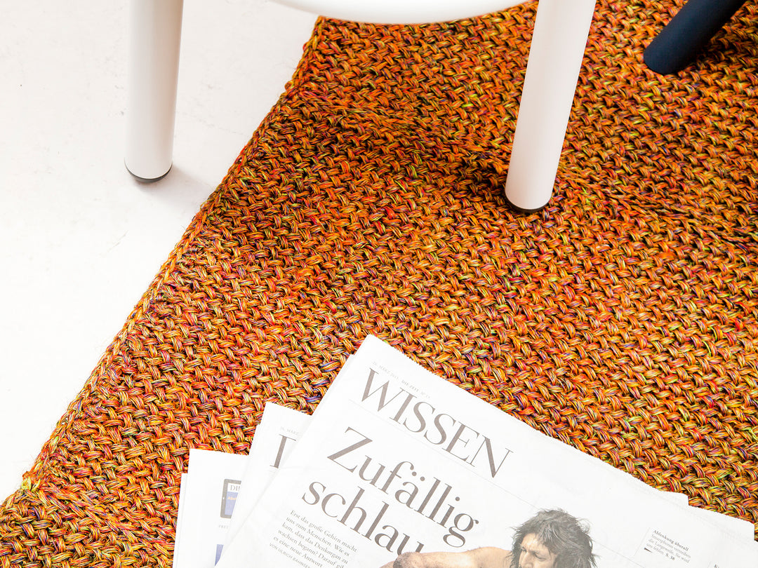 Ruckstuhl Teppich Fique Maglia Classico 50086 dunkelgold meliert Produktansicht