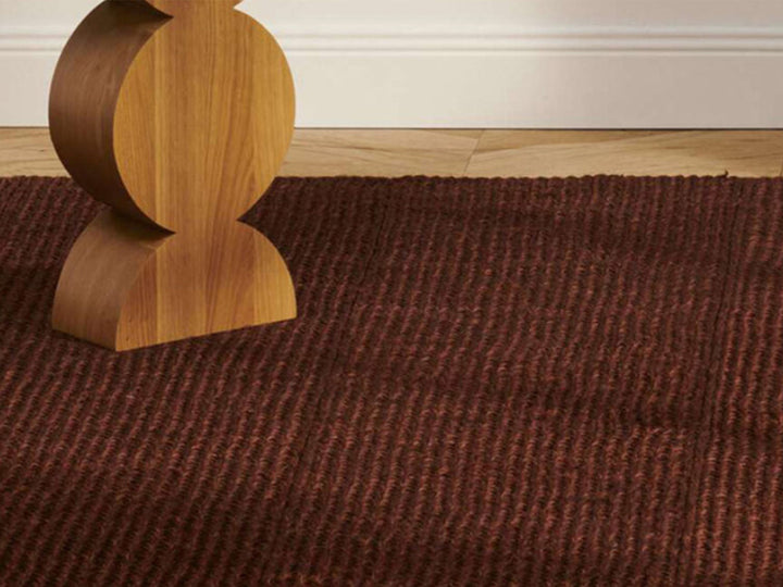 Ruckstuhl Teppich Fique Maglia Classico Cassina Holzhocker