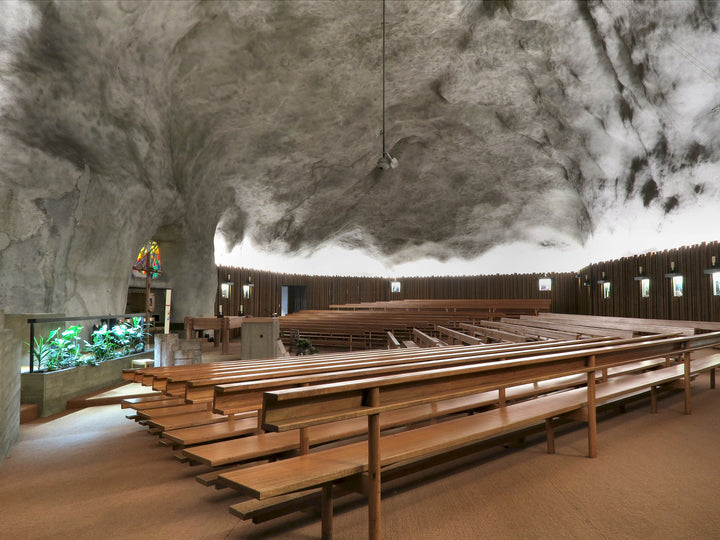 Ruckstuhl Teppich Kokos Calicut 249 natur Felsenkirche Raron Bänke