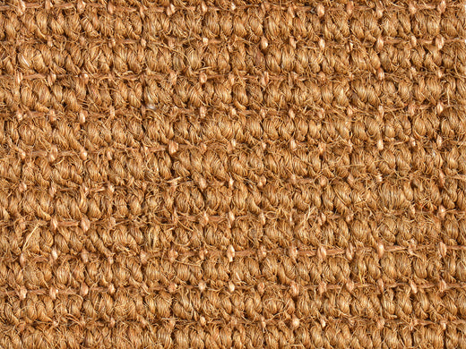 Ruckstuhl Kokosteppich CALICUT in 249 Natur – Makrodetail der Teppichoberfläche