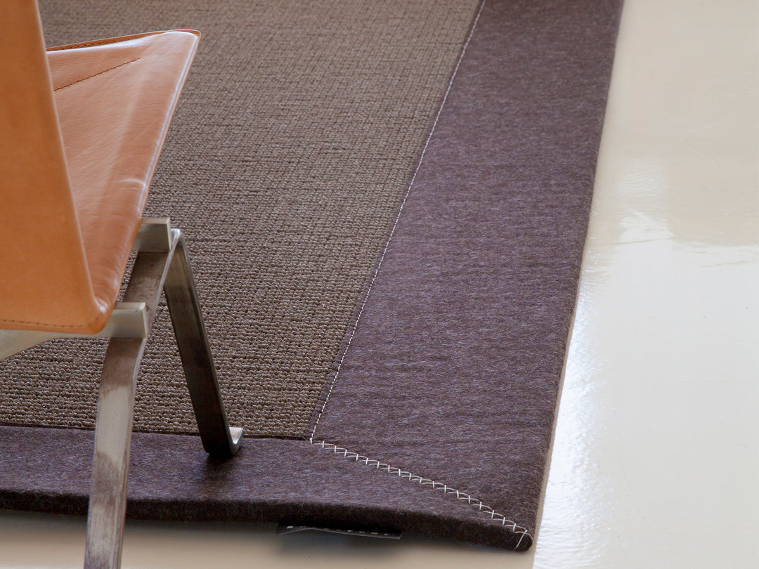 Ruckstuhl Teppich Kokos Calicut 658 granit Karakul Detailaufnahme