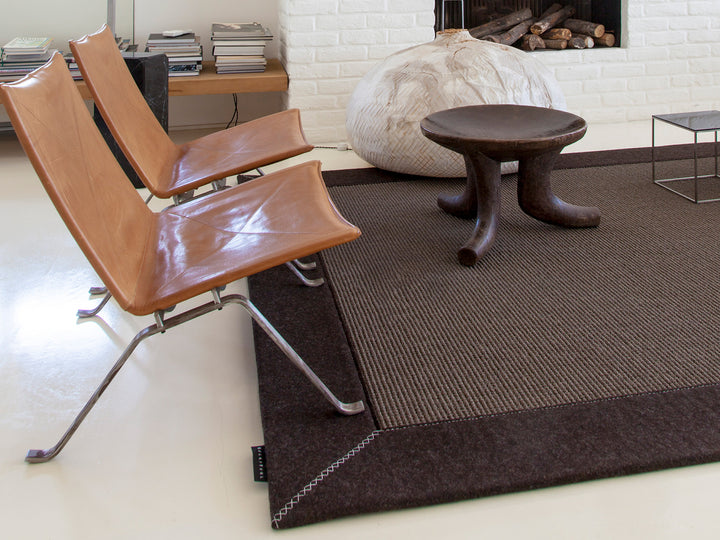 Ruckstuhl Teppich Kokos Calicut 658 granit Karakul PK Sessel