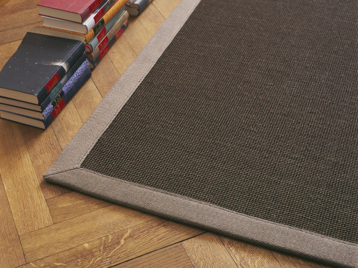 Ruckstuhl Teppich Sisal Jaipur 60195 onyx Leinenband breit