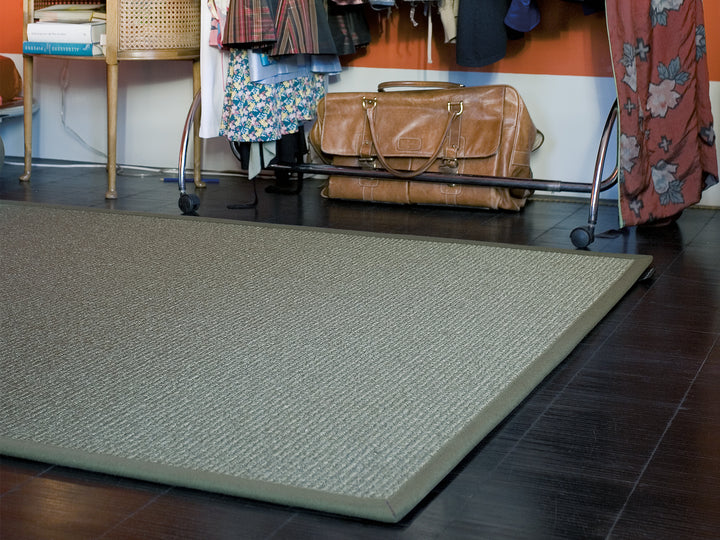 Ruckstuhl Teppich Sisal Manila 40161 schilfgrün Läufer ankleidezimmer