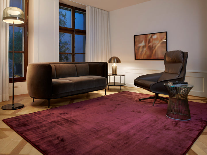 Ruckstuhl Teppich Viskose Madison 10307 aubergine Teo Jakob
