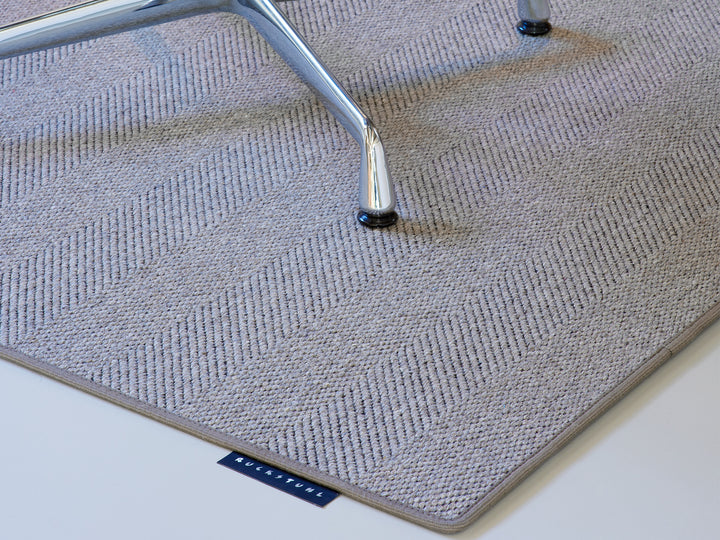 Ruckstuhl Teppich Wolle Herringbone Large 60367 beige Satina Bürostuhl