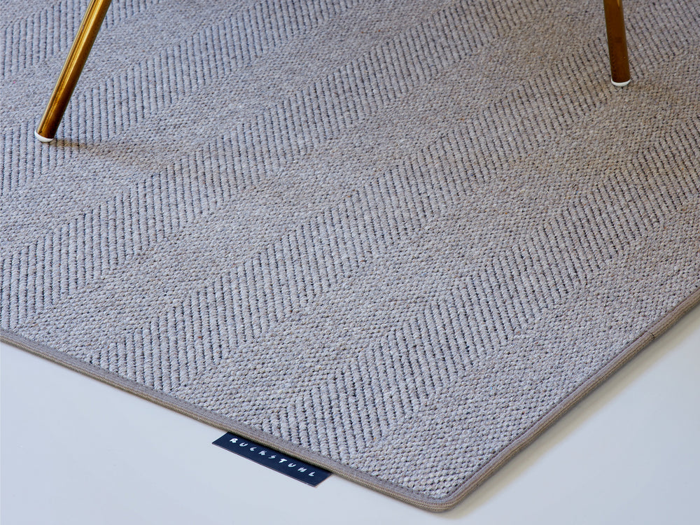 Ruckstuhl Teppich Wolle Herringbone Large 60367 beige Satina Goldstuhl