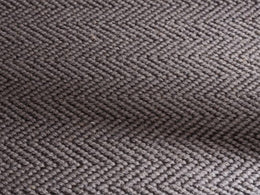 Ruckstuhl Teppich Wolle Herringbone Small 60361 grau Produktansicht Makroaufnahme