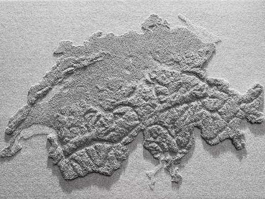 Ruckstuhl Wollteppich LA SUISSE EN LAINE – 200 × 300 cm, Detail der Teppichstruktur