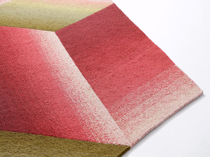 Ruckstuhl Teppich Wolle Logenze 10265 rot grün Produktansicht 2