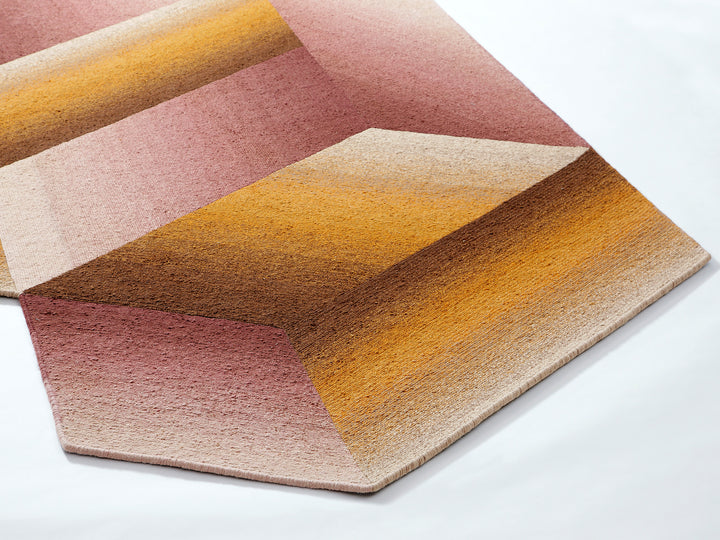 Ruckstuhl Teppich Wolle Logenze 10269 rose orange Produktansicht 1
