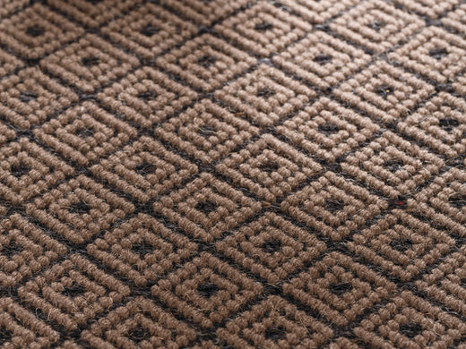 Ruckstuhl Wollteppich ROSE DIAMOND in 20463 Taupe – Produktansicht