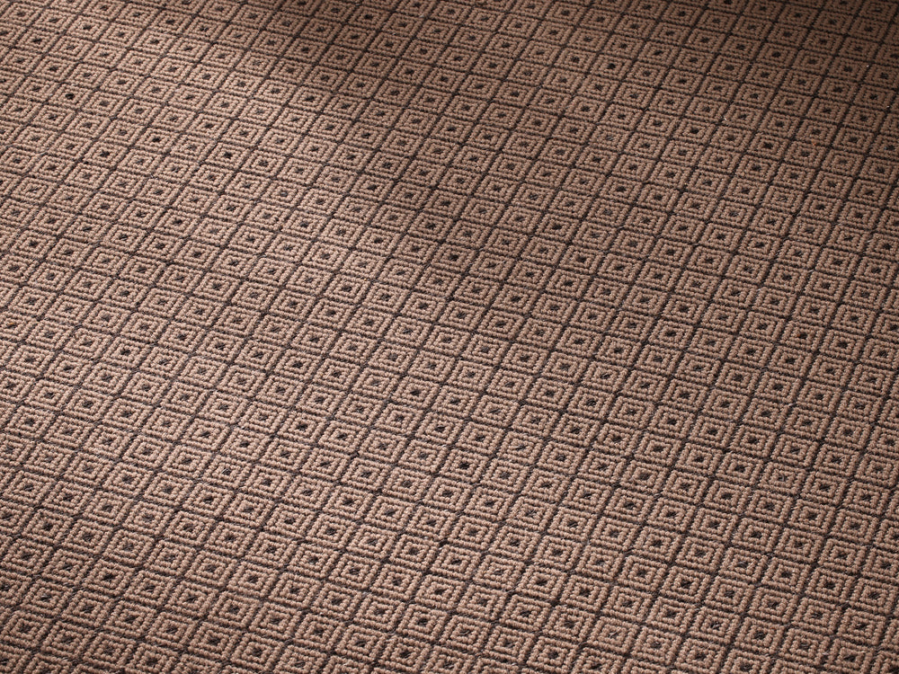 Ruckstuhl Teppich Wolle Rose Diamond 20463 taupe Quadrate