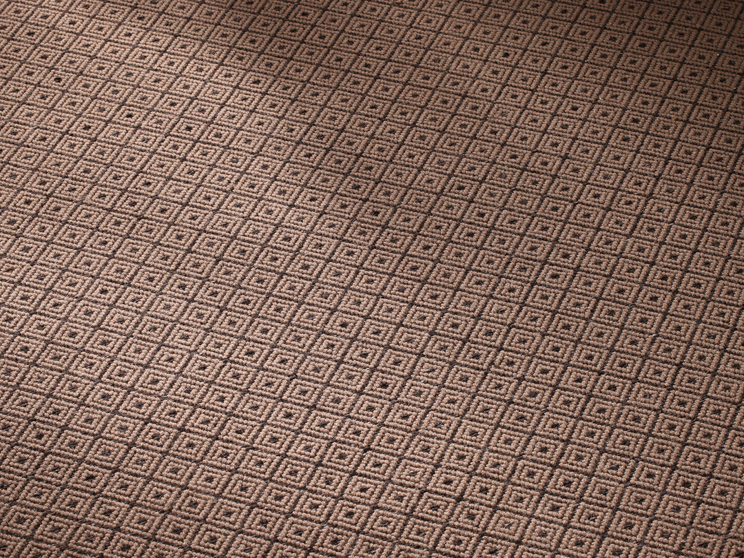 Ruckstuhl Teppich Wolle Rose Diamond 20463 taupe Quadrate